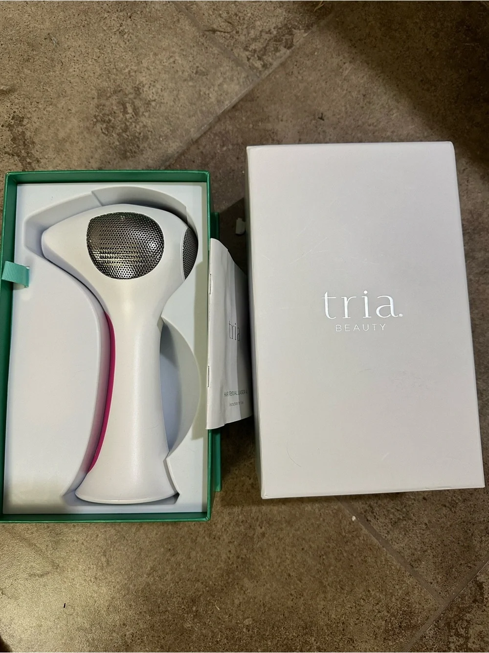 Tria 4X Hair Removal Laser - White with Pink Accent. LIKE NEW!!!